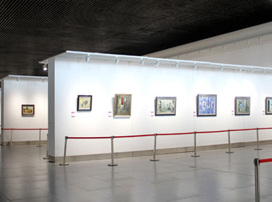 dafa888手机下载客户端引领艺术展览移动展墙